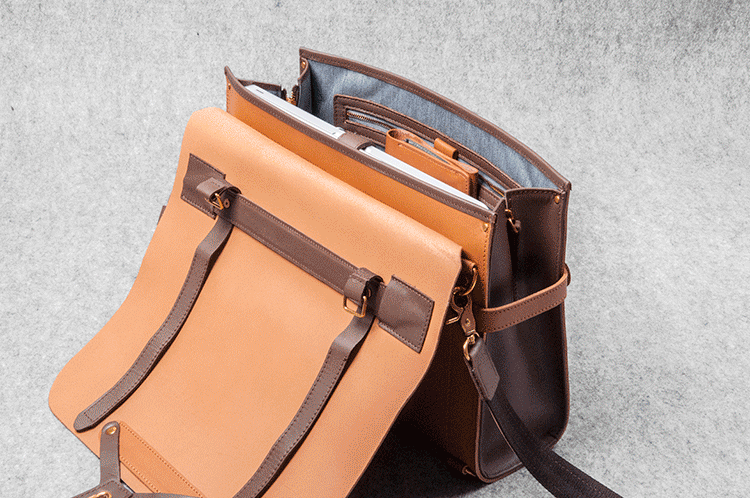 DESIGNER MESSENGER MINIMAL toffee
