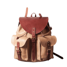 RETRO MOTORCYCLE BACKPACK - camel