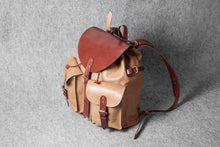 RETRO MOTORCYCLE BACKPACK - camel