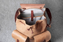 RETRO MOTORCYCLE BACKPACK - camel