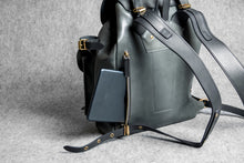 RETRO MOTORCYCLE BACKPACK MINI - black