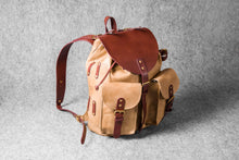 RETRO MOTORCYCLE BACKPACK MINI - camel