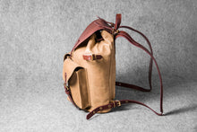 RETRO MOTORCYCLE BACKPACK MINI - camel