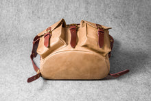 RETRO MOTORCYCLE BACKPACK MINI - camel