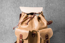 RETRO MOTORCYCLE BACKPACK MINI - camel