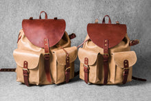 RETRO MOTORCYCLE BACKPACK MINI - camel