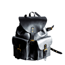 RETRO MOTORCYCLE BACKPACK - black