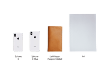 PASSPORT WALLET - toffee/grey