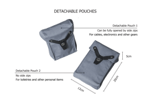TRAVEL BACKPACK PLUS - grey