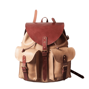 camel leather school backpack LEWHISPER RETRO MOTORCYCLE BACKPACK